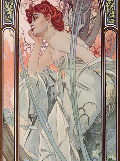 Alfons Maria Mucha „Zaduma wieczoru”