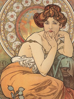 Alfons Maria Mucha „Topaz”