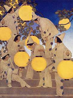 Maxfield Parrish „Niosący latarnie”