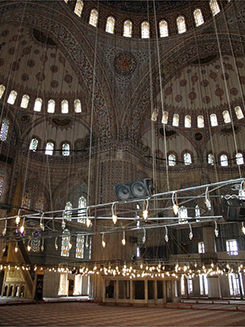 Meczet Sułtana Ahmeda („Błękitny Meczet”) w Stambule, arch. Sedefkâr Mehmet Ağa