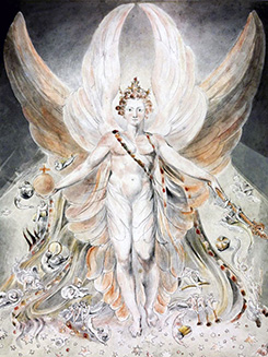 William Blake „Szatan w swej pierwotnej chwale”