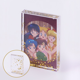 Water & glitter photo frame (w/ postcard)